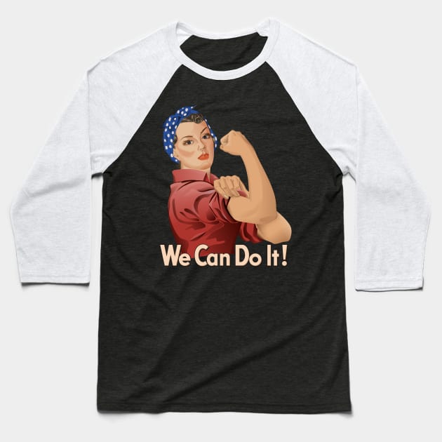 Rosie the Riveter Baseball T-Shirt by sifis